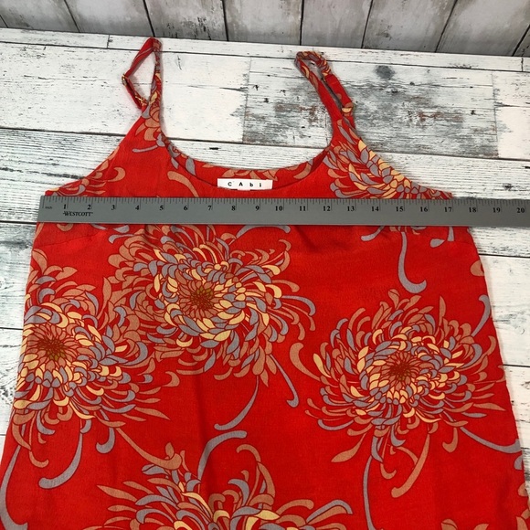 CAbi Lovely Day Mum Orange Floral Cami Small - Picture 8 of 9